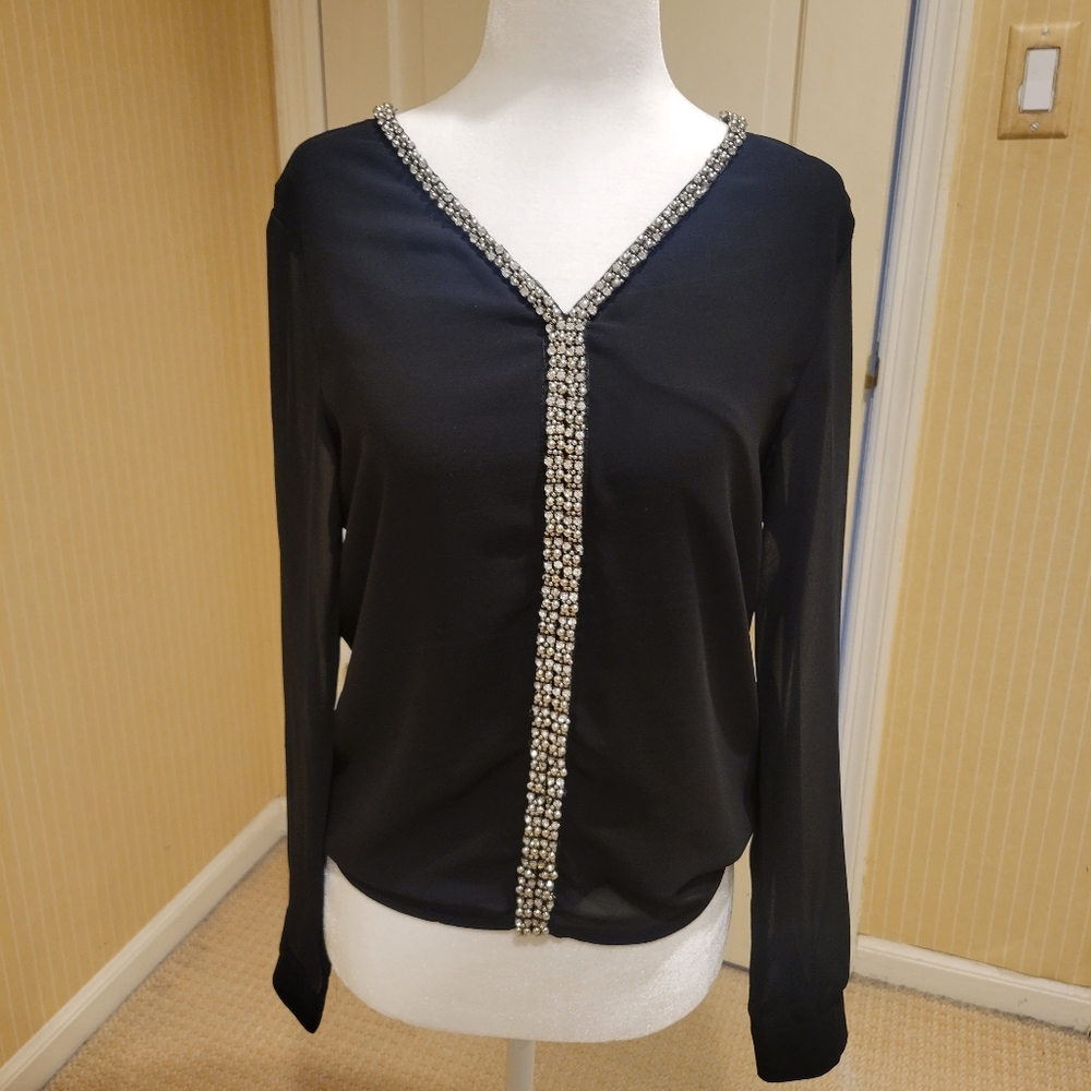 Sequins black top
